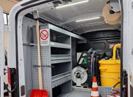 Lavaggio stradale post incidente